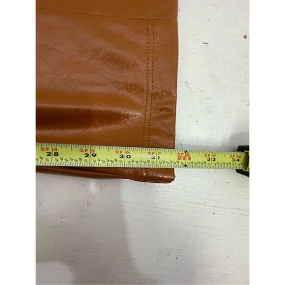 Free People NWT Faux Patent Leather Twin Flame Pants Size 12 - Picture 10 of 10